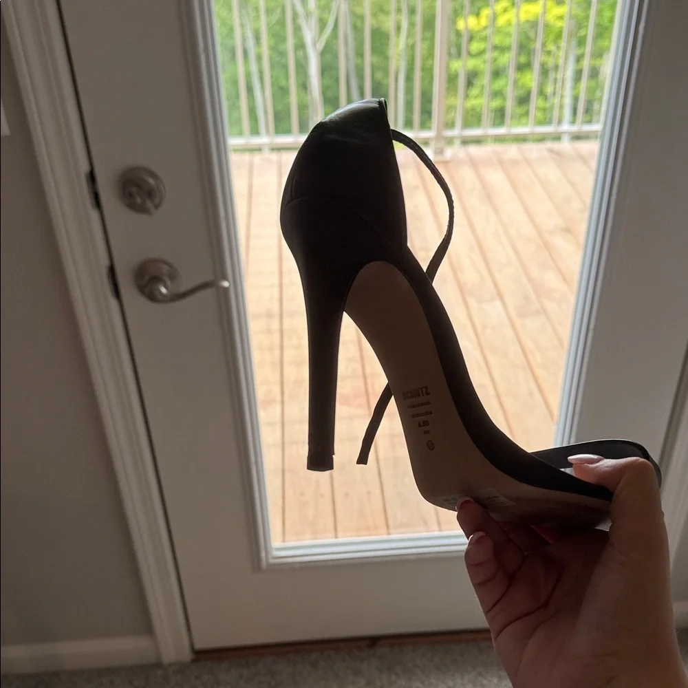 SCHUTZ Black Strappy Heels - Picture 3 of 4